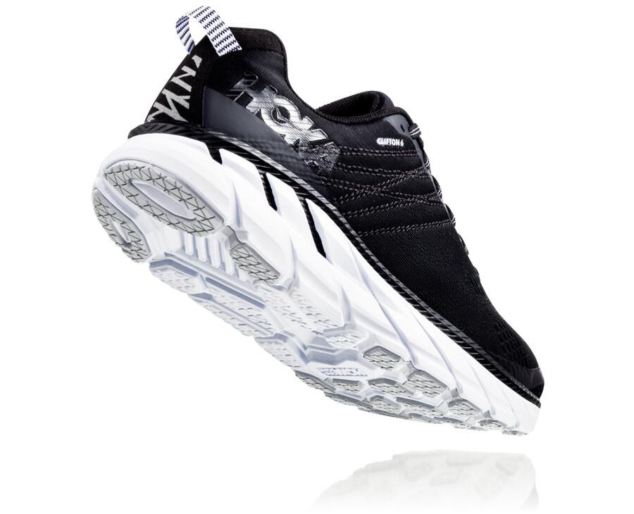 Tenis Corrida Hoka One One Feminino Pretas/Branco - Clifton 6 - 253-IPTVBJ